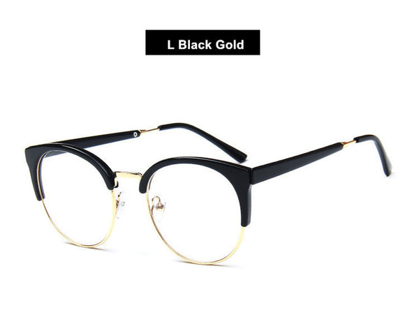 Clubmaster Style Eyeglasses Frame