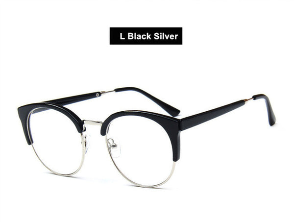 Clubmaster Style Eyeglasses Frame