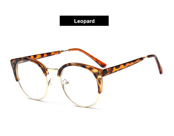 Clubmaster Style Eyeglasses Frame