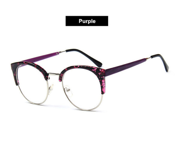 Clubmaster Style Eyeglasses Frame